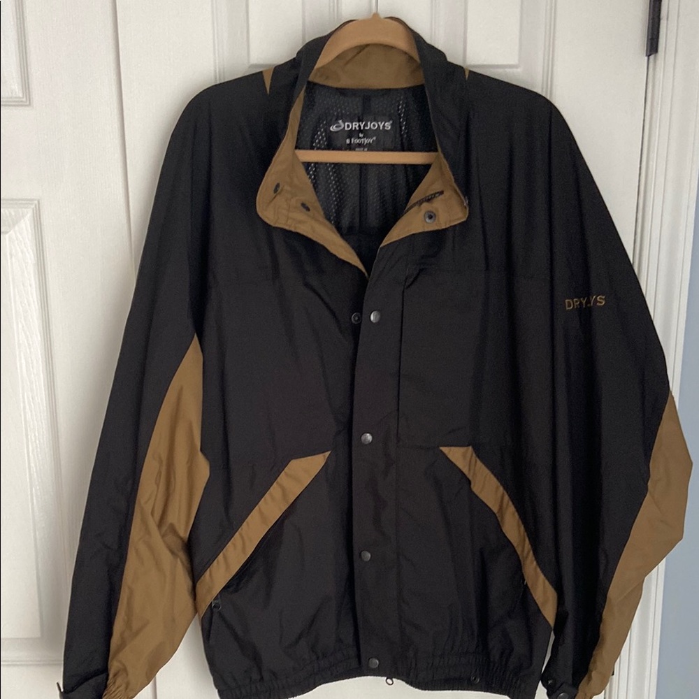 Men's Black and Brown Jacket